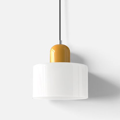 Elvora Pendant Light | Bauhaus Coloured Glass Dome Design