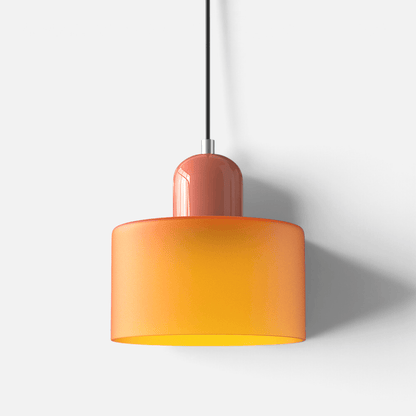 Elvora Pendant Light | Bauhaus Coloured Glass Dome Design