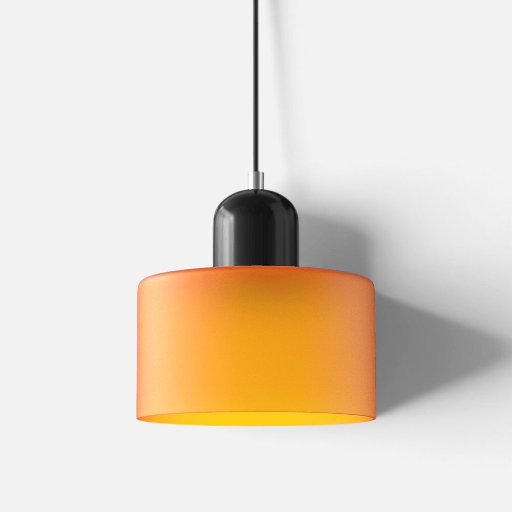 Elvora Pendant Light | Bauhaus Coloured Glass Dome Design