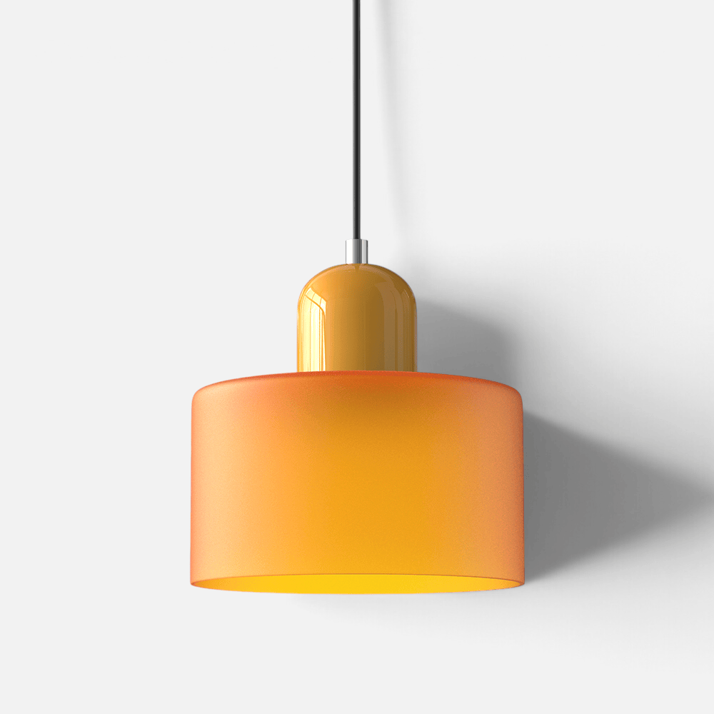 Elvora Pendant Light | Bauhaus Coloured Glass Dome Design