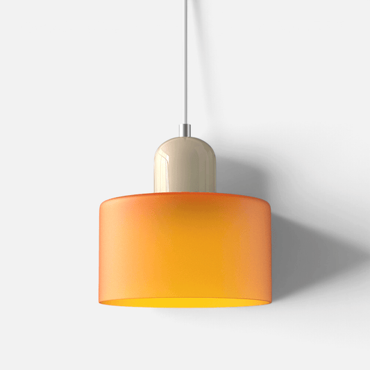 Elvora Pendant Light | Bauhaus Coloured Glass Dome Design