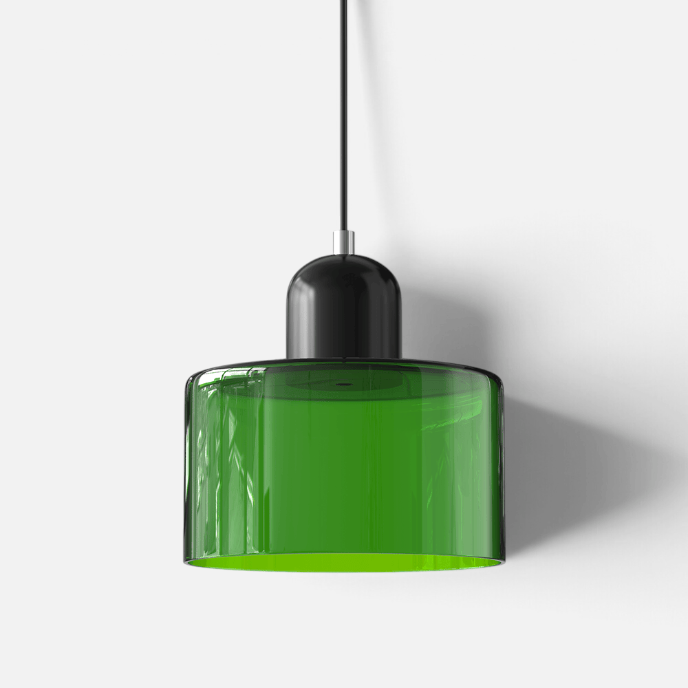 Elvora Pendant Light | Bauhaus Coloured Glass Dome Design