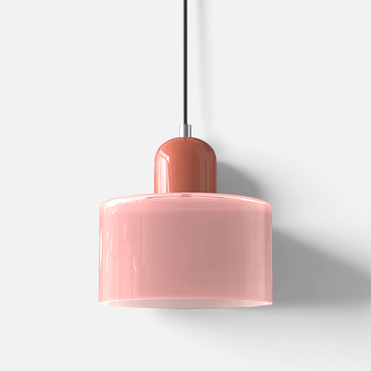 Elvora Pendant Light | Bauhaus Coloured Glass Dome Design