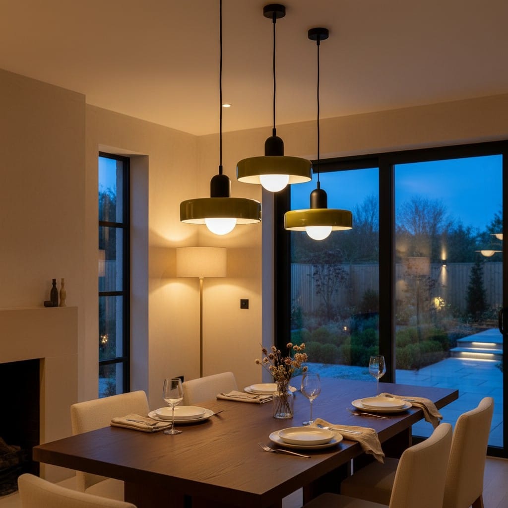 Elvora Pendant Light | Bauhaus Disc Shade Design