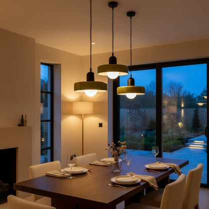 Elvora Pendant Light | Bauhaus Disc Shade Design