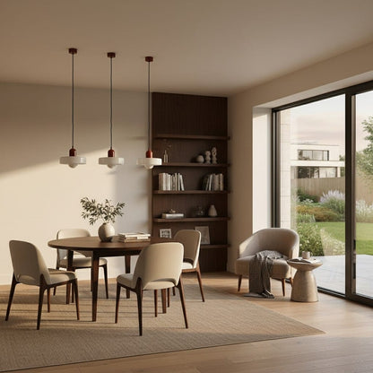 Elvora Pendant Light | Bauhaus Disc Shade Design