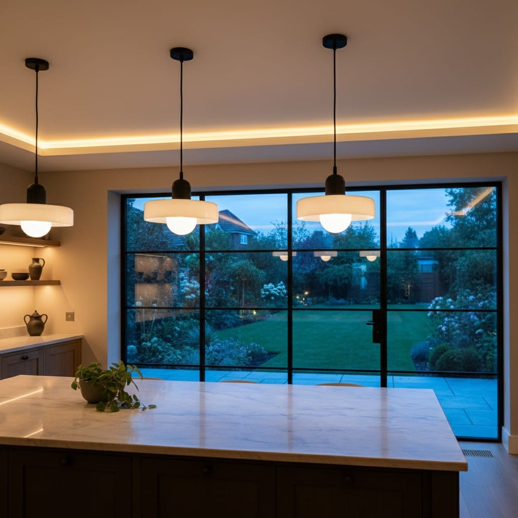 Elvora Pendant Light | Bauhaus Disc Shade Design