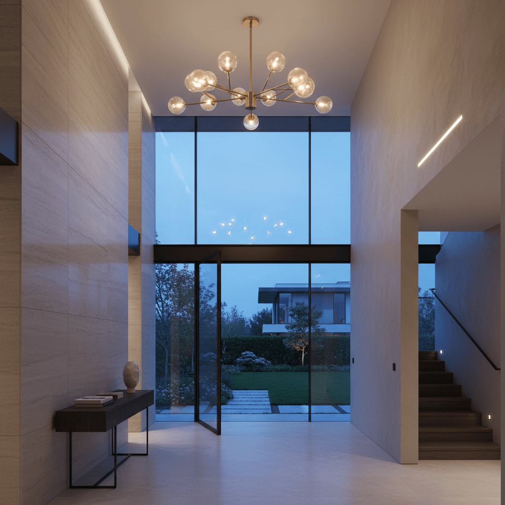 Elvora Pendant Light | Branching Glass Globe Chandelier