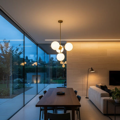 Elvora Pendant Light | Cluster Glass Globe Design