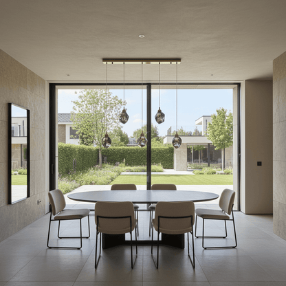 Elvora Pendant Light | Crystal Cluster Brass Design