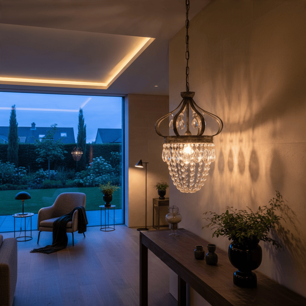 Elvora Pendant Light | Crystal Tear Drop Chandelier