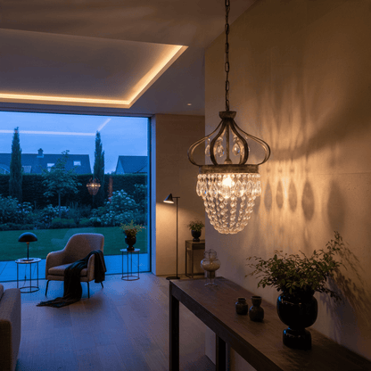 Elvora Pendant Light | Crystal Tear Drop Chandelier