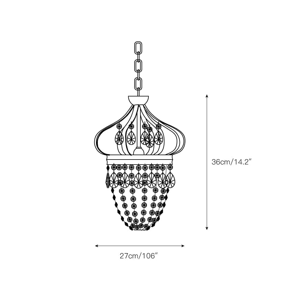 Elvora Pendant Light | Crystal Tear Drop Chandelier