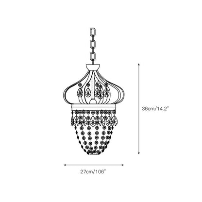 Elvora Pendant Light | Crystal Tear Drop Chandelier