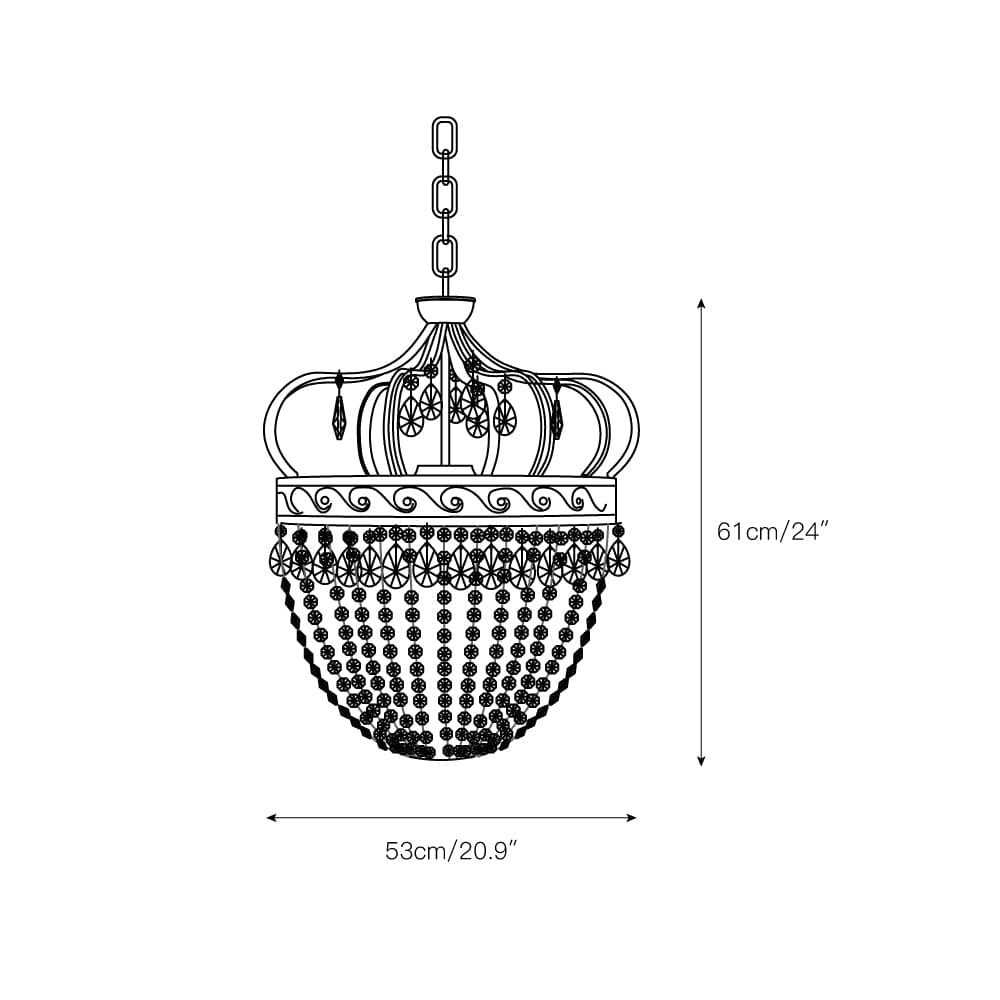 Elvora Pendant Light | Crystal Tear Drop Chandelier