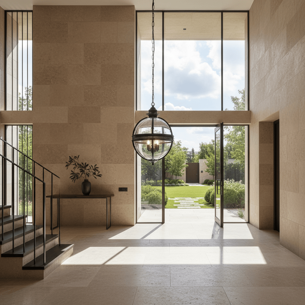 Elvora Pendant Light | Glass Globe Cage Design