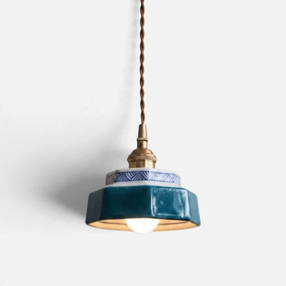 Elvora Pendant Light | Glazed Ceramic Retro Pop Design
