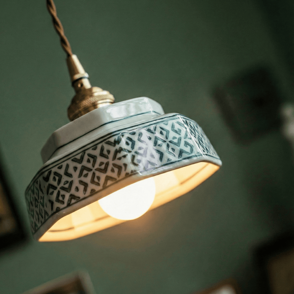 Elvora Pendant Light | Glazed Ceramic Retro Pop Design