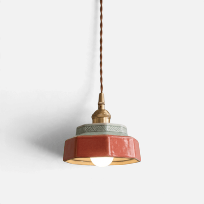 Elvora Pendant Light | Glazed Ceramic Retro Pop Design