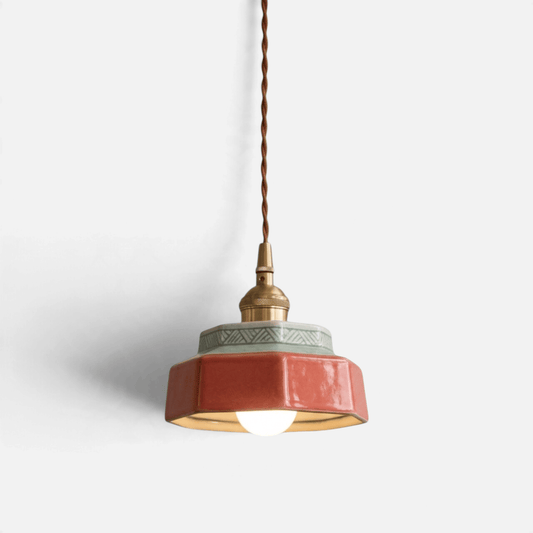 Elvora Pendant Light | Glazed Ceramic Retro Pop Design