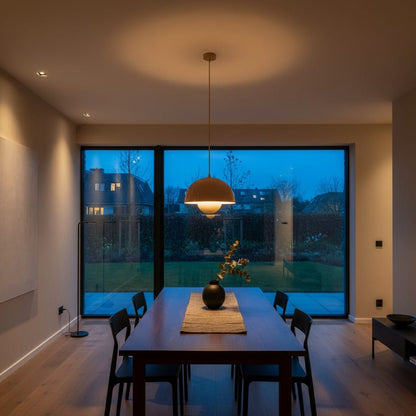Elvora Pendant Light | Glossy Dome Shade Design