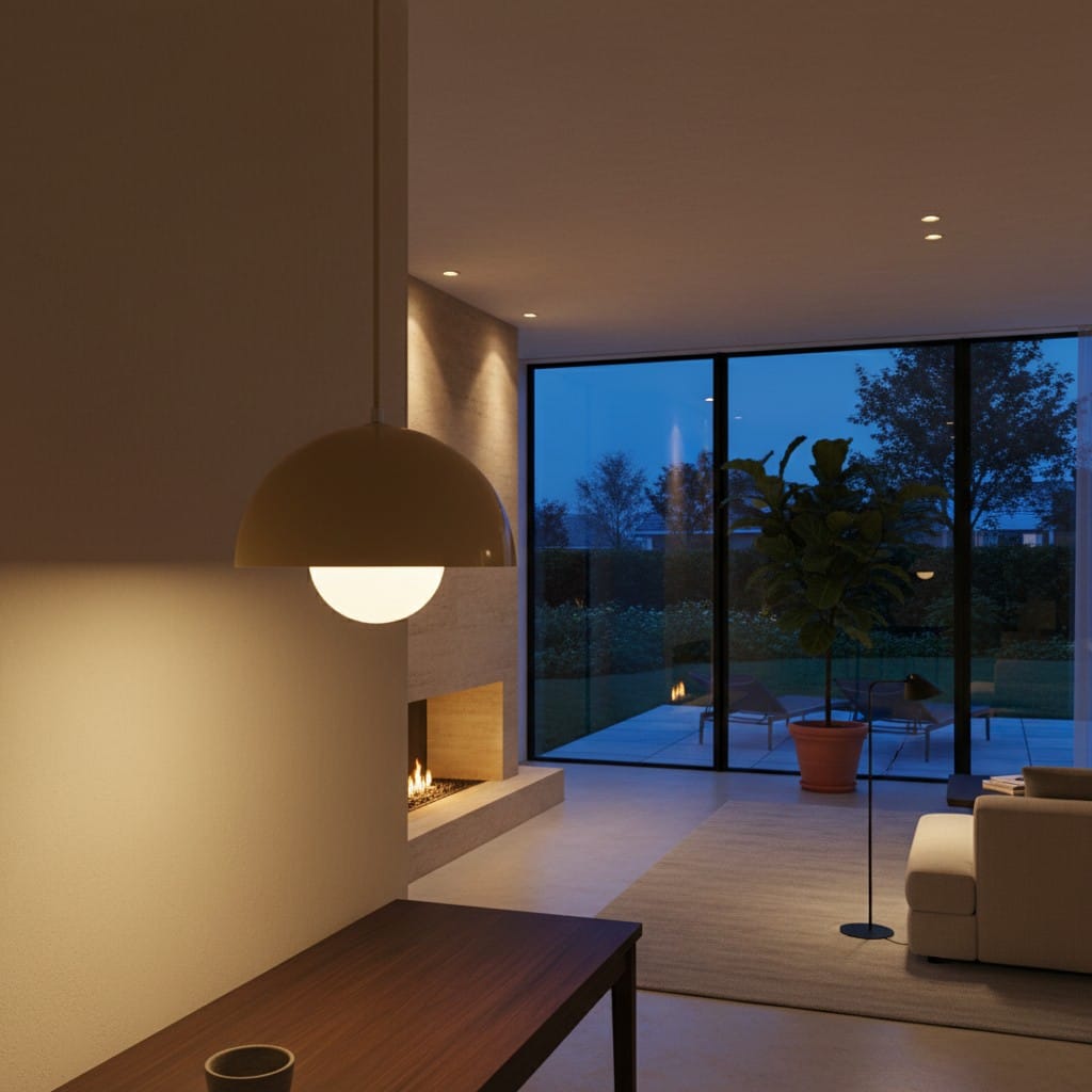 Elvora Pendant Light | Glossy Dome Shade Design