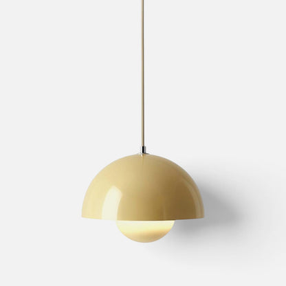 Elvora Pendant Light | Glossy Dome Shade Design