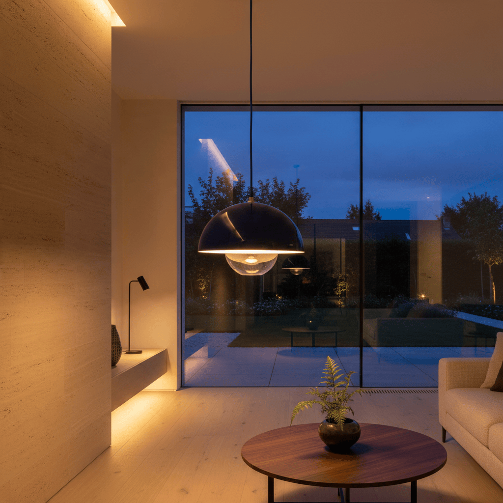 Elvora Pendant Light | Glossy Mirror Dome Space Age Design