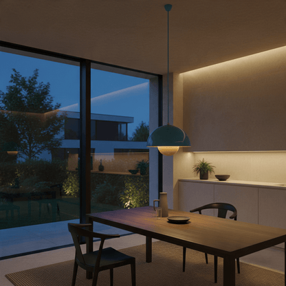 Elvora Pendant Light | Glossy Mirror Dome Space Age Design