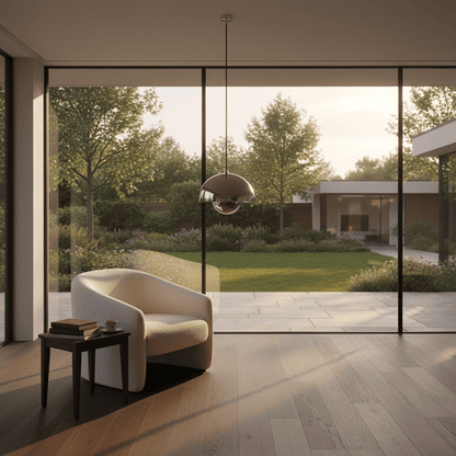 Elvora Pendant Light | Glossy Mirror Dome Space Age Design