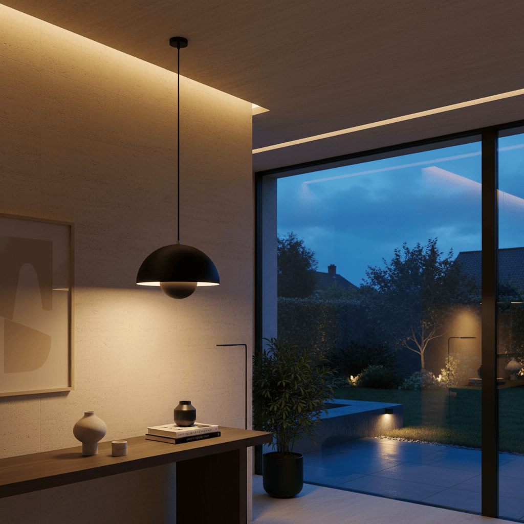 Elvora Pendant Light | Glossy Mirror Dome Space Age Design