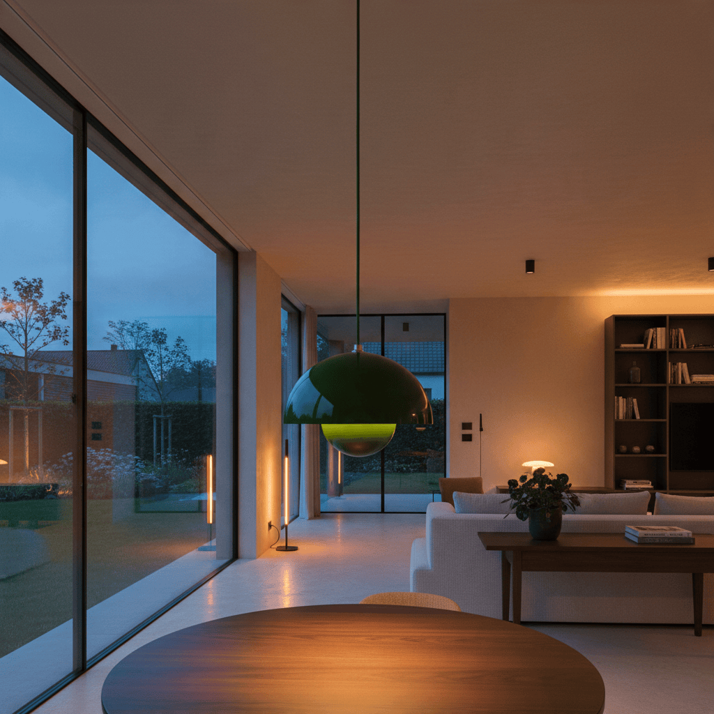 Elvora Pendant Light | Glossy Mirror Dome Space Age Design
