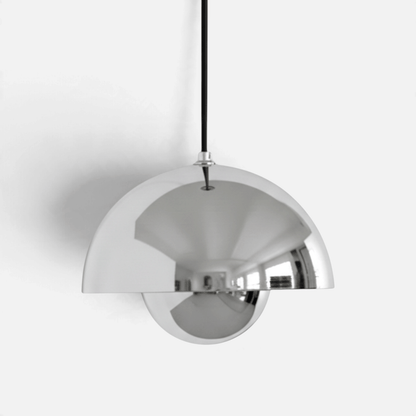 Elvora Pendant Light | Glossy Mirror Dome Space Age Design