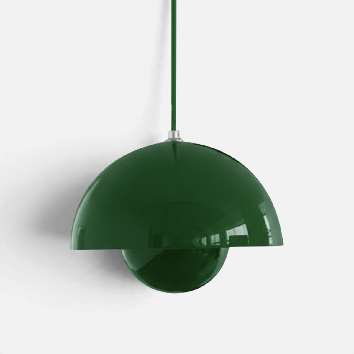 Elvora Pendant Light | Glossy Mirror Dome Space Age Design
