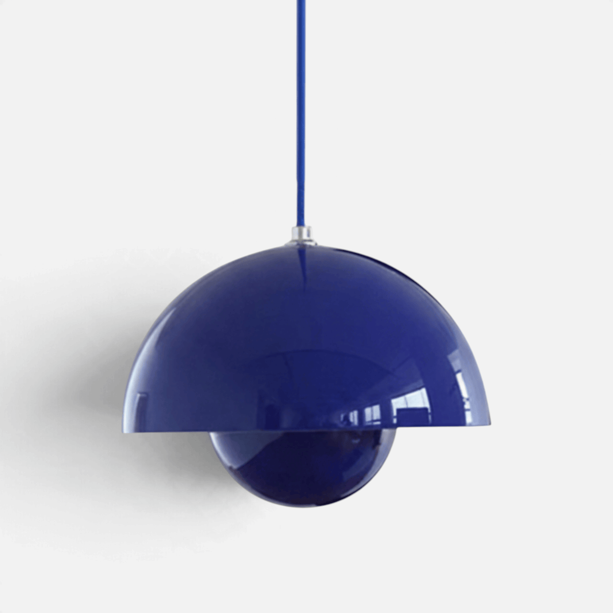 Elvora Pendant Light | Glossy Mirror Dome Space Age Design