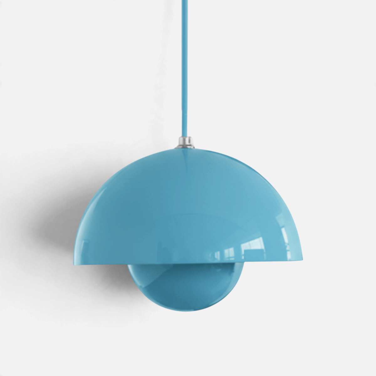 Elvora Pendant Light | Glossy Mirror Dome Space Age Design