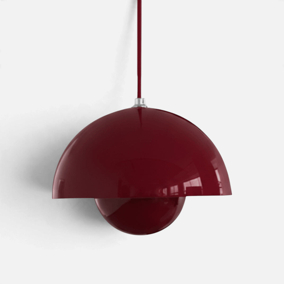 Elvora Pendant Light | Glossy Mirror Dome Space Age Design