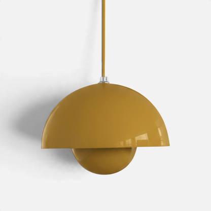 Elvora Pendant Light | Glossy Mirror Dome Space Age Design