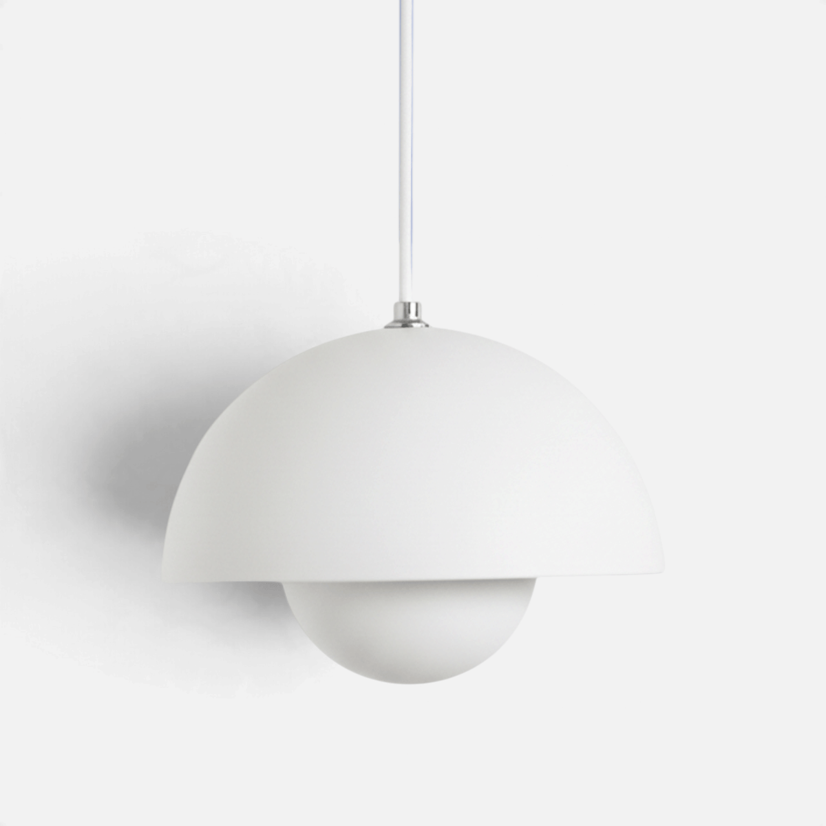 Elvora Pendant Light | Glossy Mirror Dome Space Age Design