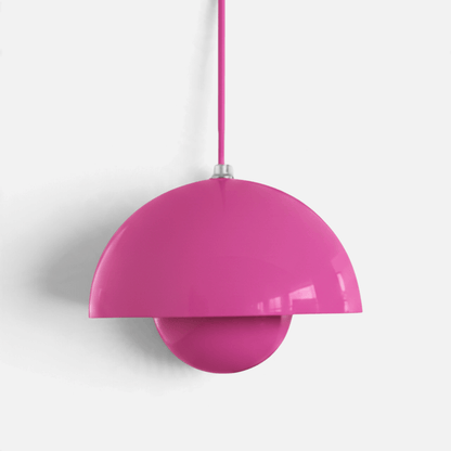 Elvora Pendant Light | Glossy Mirror Dome Space Age Design