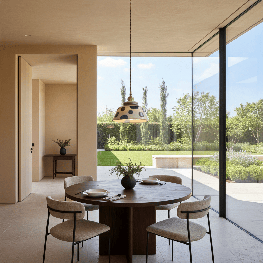 Elvora Pendant Light | Hand-Painted Ceramic Retro Pattern Design
