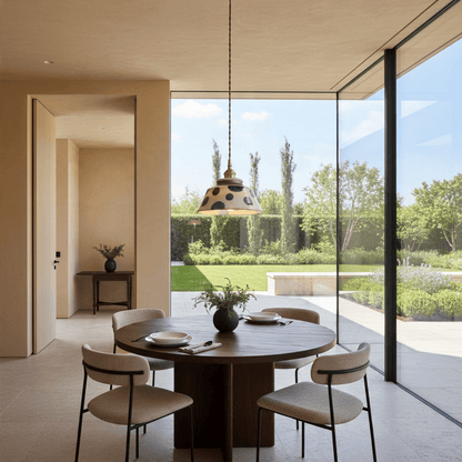 Elvora Pendant Light | Hand-Painted Ceramic Retro Pattern Design