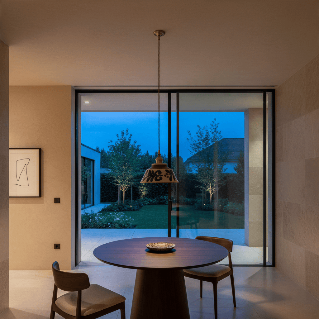 Elvora Pendant Light | Hand-Painted Ceramic Retro Pattern Design