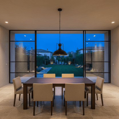 Elvora Pendant Light | Industrial Metal Dome Design