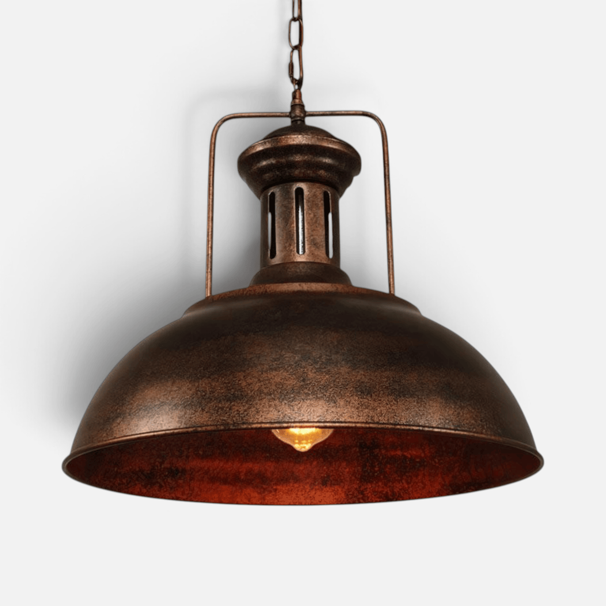 Elvora Pendant Light | Industrial Metal Dome Design