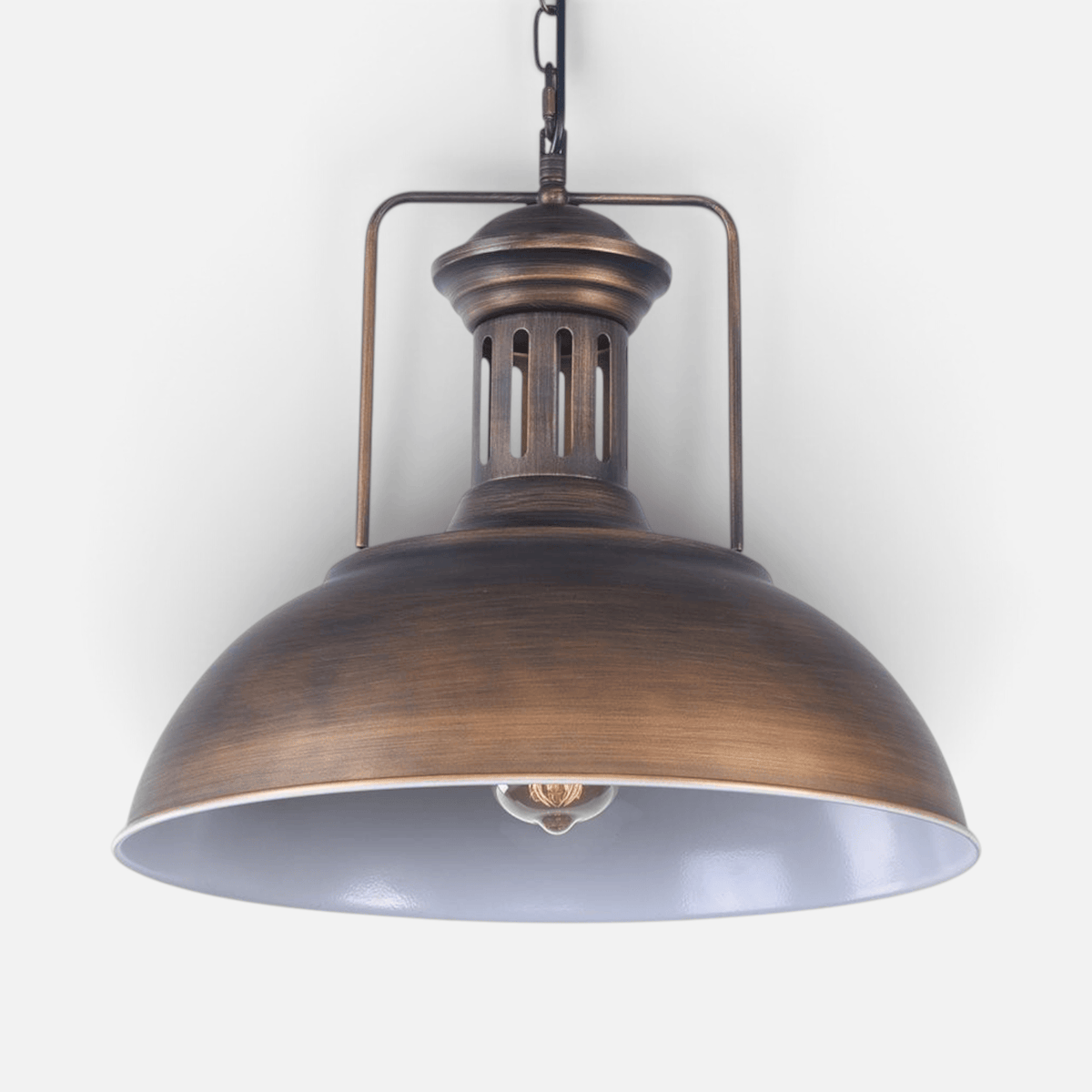 Elvora Pendant Light | Industrial Metal Dome Design