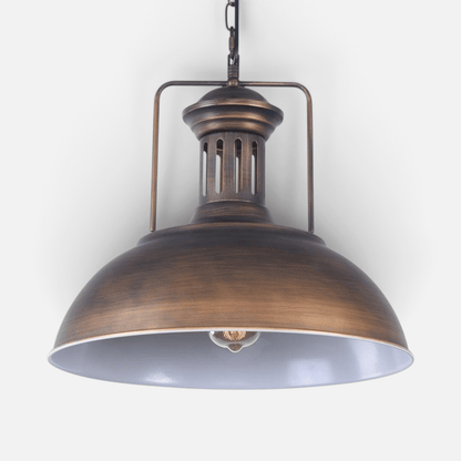 Elvora Pendant Light | Industrial Metal Dome Design