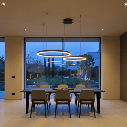 Elvora Pendant Light | LED Ring Multi Circle Design