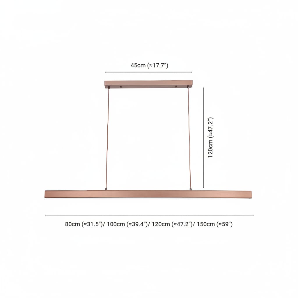 Elvora Pendant Light | Linear LED Kitchen Island Lamp