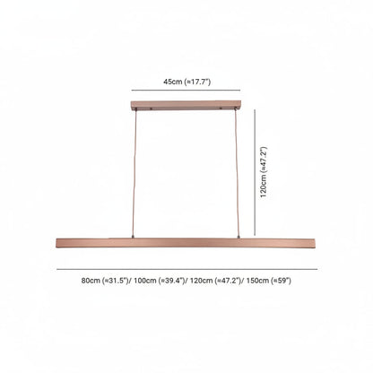 Elvora Pendant Light | Linear LED Kitchen Island Lamp